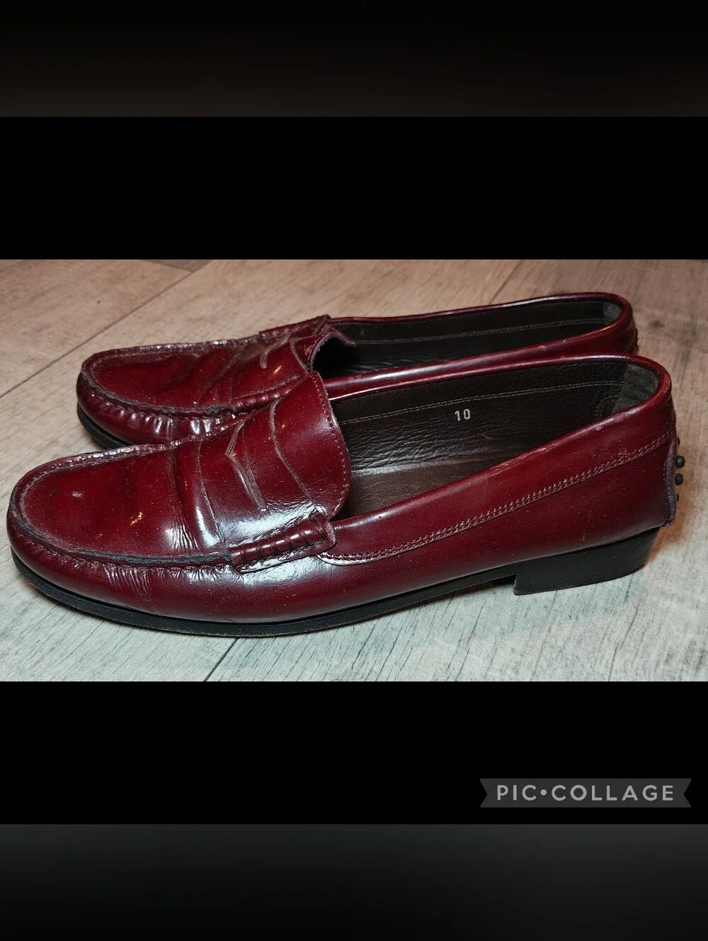 🩸Vintage TOD'S Ox Blood Red Leather Pebble Wrapped Penny Loafers🩸